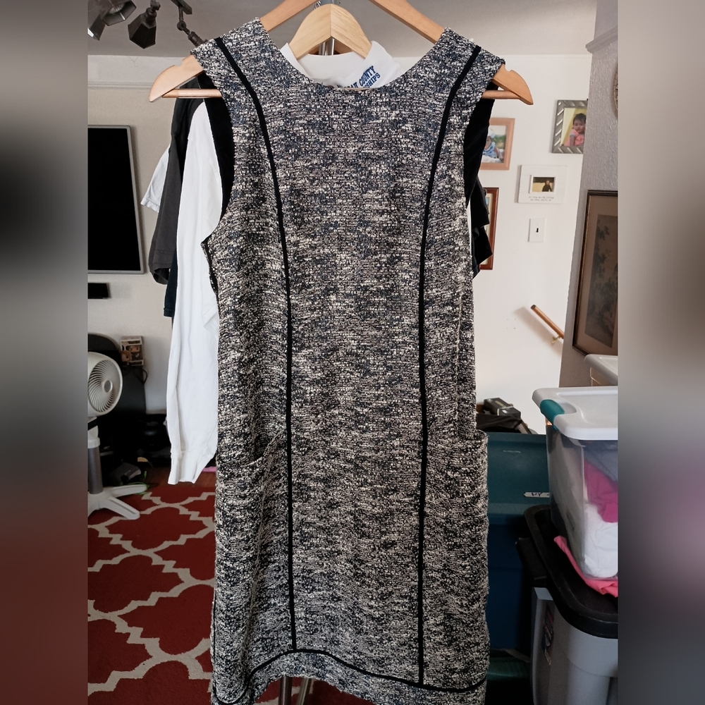 Vintage Adam Lippes Made In USA Black And White Ladies Dress Size 6 Melania